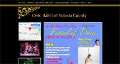 Desktop Screenshot of civicballetvc.com
